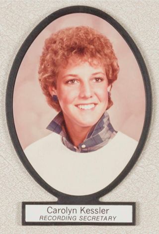 Delta Mu Chapter Composite Detail, Carolyn Kessler, 1985-1986