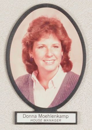 Delta Mu Chapter Composite Detail, Donna Moehlenkamp, 1985-1986