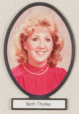Delta Mu Chapter Composite Detail, Beth Tholke, 1985-1986