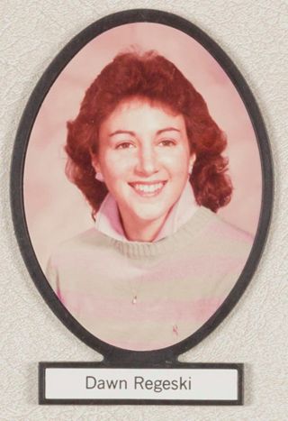 Delta Mu Chapter Composite Detail, Dawn Regeski, 1985-1986