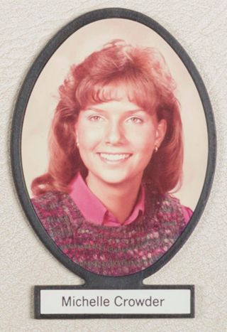 Delta Mu Chapter Composite Detail, Michelle Crowder, 1985-1986