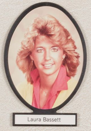 Delta Mu Chapter Composite Detail, Laura Bassett, 1985-1986