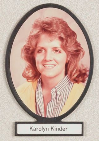 Delta Mu Chapter Composite Detail, Karolyn Kinder, 1985-1986