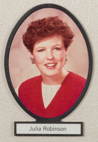 Delta Mu Chapter Composite Detail, Julia Robinson, 1985-1986