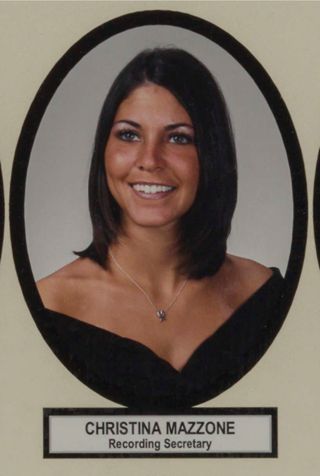 Delta Mu Chapter Composite Detail, Christina Mazzone, 2002-2003