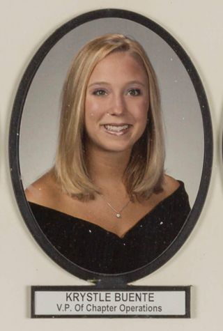Delta Mu Chapter Composite Detail, Krystle Buente, 2001-2002