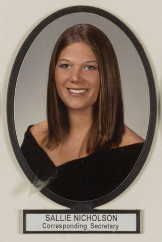 Delta Mu Chapter Composite Detail, Sallie Nicholson, 2001-2002