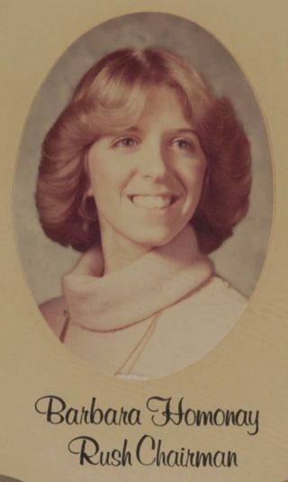 Delta Mu Chapter Composite Detail, Barbara Homonay, 1977-1978