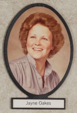 Delta Mu Chapter Composite Detail, Jayne Oakes, 1980-1981