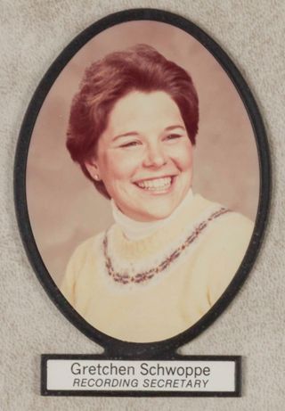 Delta Mu Chapter Composite Detail, Gretchen Schwoppe, 1980-1981