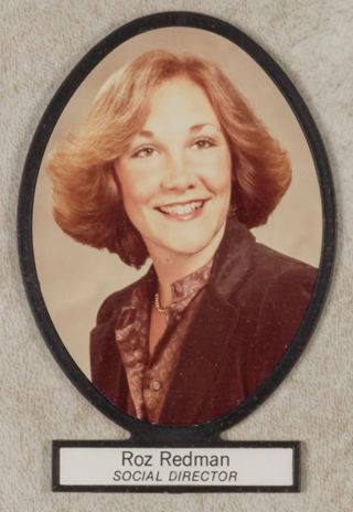 Delta Mu Chapter Composite Detail, Roz Redman, 1980-1981