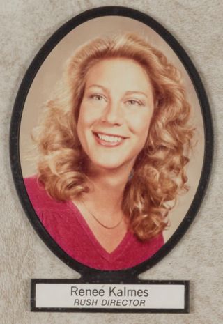 Delta Mu Chapter Composite Detail, Renee Kalmes, 1980-1981