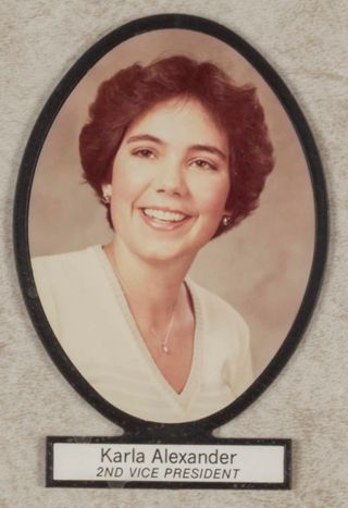 Delta Mu Chapter Composite Detail, Karla Alexander, 1980-1981