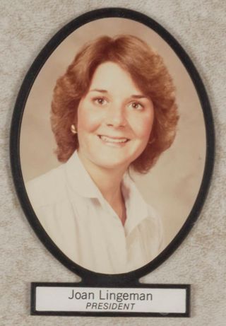 Delta Mu Chapter Composite Detail, Joan Lingeman, 1980-1981
