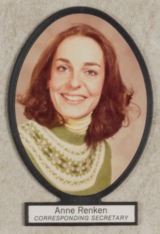 Delta Mu Chapter Composite Detail, Anne Renken, 1980-1981