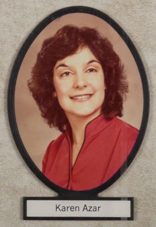 Delta Mu Chapter Composite Detail, Karen Azar, 1980-1981