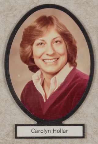 Delta Mu Chapter Composite Detail, Carolyn Hollar, 1980-1981