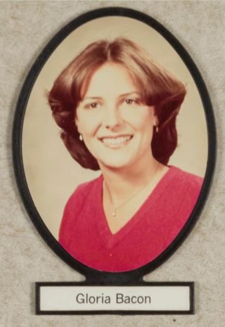 Delta Mu Chapter Composite Detail, Gloria Bacon, 1981-1982