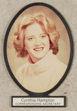 Delta Mu Chapter Composite Detail, Cynthia Hampton, 1981-1982