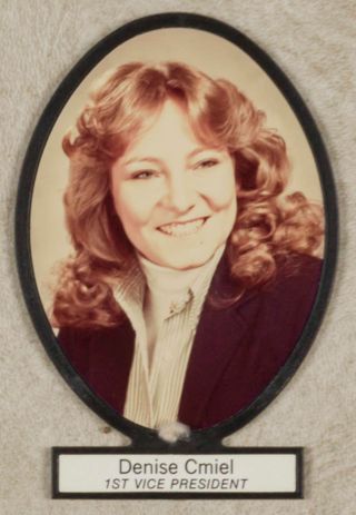 Delta Mu Chapter Composite Detail, Denise Cmiel, 1981-1982
