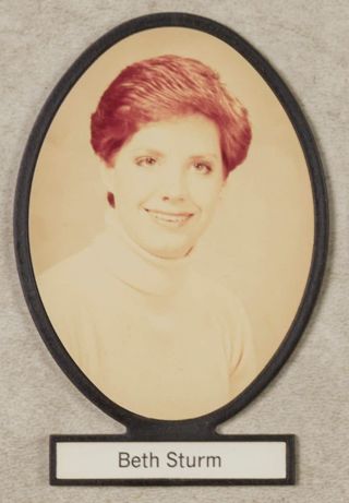 Delta Mu Chapter Composite Detail, Beth Sturm, 1981-1982