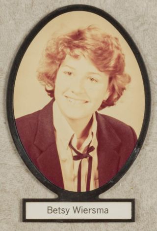 Delta Mu Chapter Composite Detail, Betsy Wiersma, 1981-1982