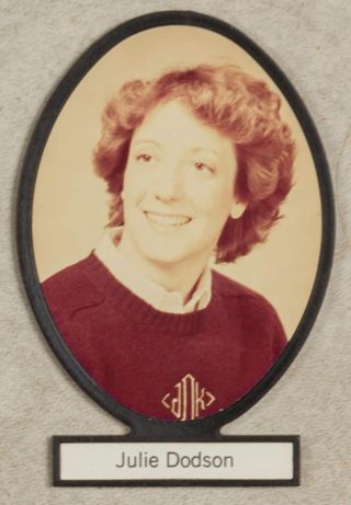 Delta Mu Chapter Composite Detail, Julie Dodson, 1981-1982