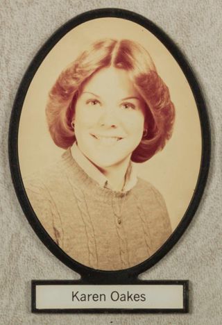 Delta Mu Chapter Composite Detail, Karen Oakes, 1981-1982