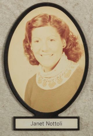 Delta Mu Chapter Composite Detail, Janet Nottoli, 1981-1982