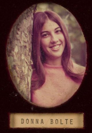 Delta Mu Chapter Composite Detail, Donna Bolte, 1972-1973