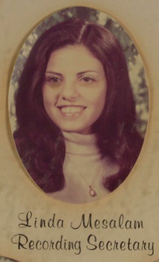 Delta Mu Chapter Composite Detail, Linda Mesalam, 1976-1977