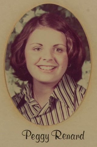 Delta Mu Chapter Composite Detail, Peggy Renard, 1976-1977