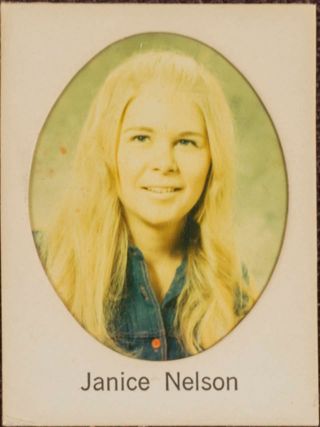 Delta Mu Chapter Composite Detail, Janice Nelson, 1971-1972