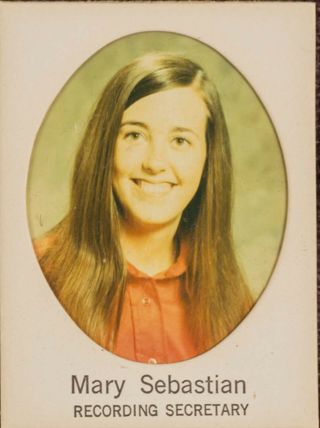 Delta Mu Chapter Composite Detail, Mary Sebastian, 1971-1972