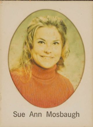 Delta Mu Chapter Composite Detail, Sue Ann Mosbaugh, 1971-1972