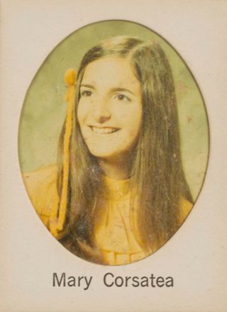 Delta Mu Chapter Composite Detail, Mary Corsatea, 1971-1972