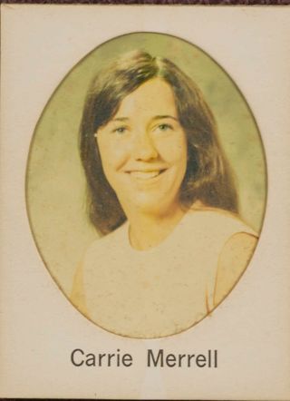 Delta Mu Chapter Composite Detail, Carrie Merrell, 1971-1972