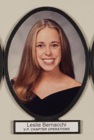 Delta Mu Chapter Composite Detail, Leslie Bernacchi, 1998-1999