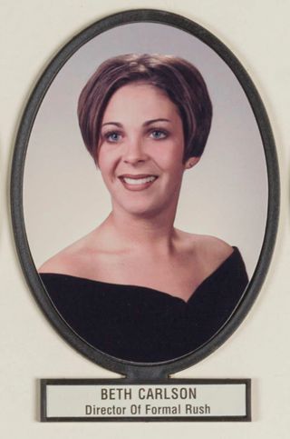 Delta Mu Chapter Composite Detail, Beth Carlson, 1999-2000