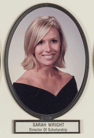 Delta Mu Chapter Composite Detail, Sarah Wright, 1999-2000