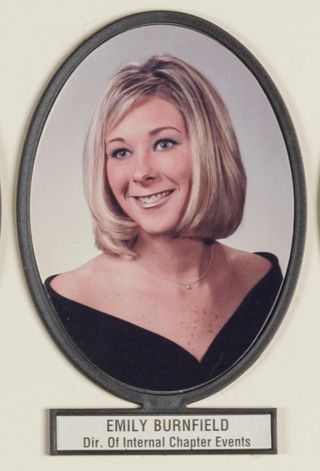 Delta Mu Chapter Composite Detail, Emily Burnfield, 1999-2000