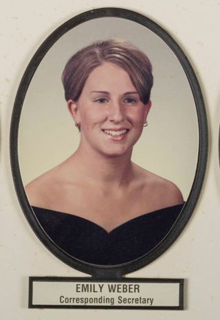 Delta Mu Chapter Composite Detail, Emily Weber, 1999-2000