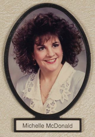 Delta Mu Chapter Composite Detail, Michelle McDonald, 1988-1989