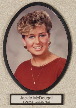 Delta Mu Chapter Composite Detail, Jackie McDougall, 1988-1989