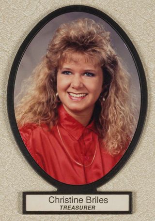 Delta Mu Chapter Composite Detail, Christine Briles, 1988-1989
