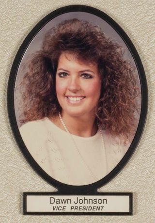 Delta Mu Chapter Composite Detail, Dawn Johnson, 1988-1989