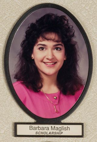 Delta Mu Chapter Composite Detail, Barbara Maglish, 1988-1989