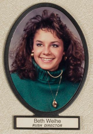 Delta Mu Chapter Composite Detail, Beth Weihe, 1988-1989