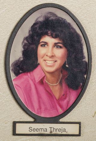 Delta Mu Chapter Composite Detail, Seema Threja, 1988-1989