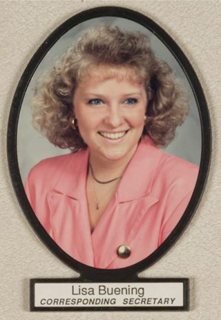 Delta Mu Chapter Composite Detail, Lisa Buening, 1991-1992